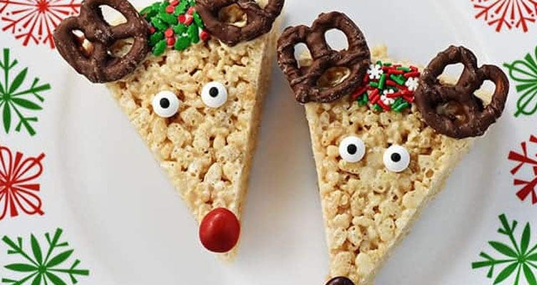 reindeer krispy treats